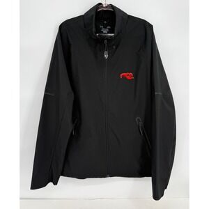 Trimark Red Lobster Mens 2XL Black Softshell Full Zip Jacket Logo Sz 2XL